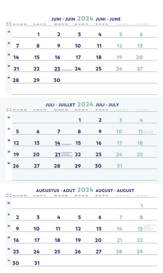 Brepols Driemaandskalender 2018