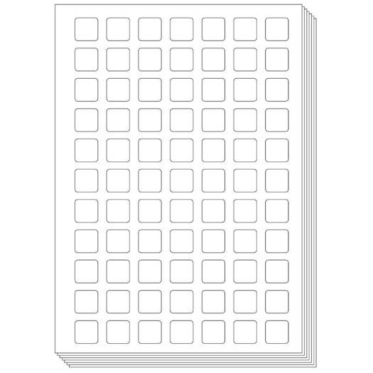 Pictogenda blanco stickervellen (10 stuks)